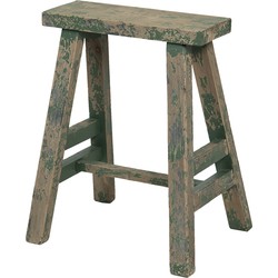 Clayre & Eef Plantentafeltje  39x29x47 cm Groen Hout Rechthoek Plantenstandaard