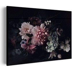 Muurwerken Akoestisch Schilderij - Modern Stil Leven Bloemen 03 - Geluidsdempend Wandpaneel - Wanddecoratie - Geluidsisolatie - PRO (AW 0.90) M (85X60)