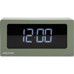 Karlsson - Wekker Boxed LED - Jungle groen