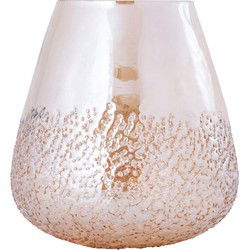 PTMD Windlicht Ameara - 20x20x20 cm - Glas - Geel