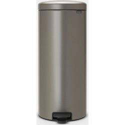 NewIcon Pedaalemmer, 30 liter, kunststof binnenemmer - Platinum
