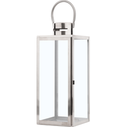 Beliani CYPRUS - Lantaarn-Zilver-RVS