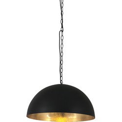 Steinhauer hanglamp Semicirkel - zwart - metaal - 50 cm - E27 fitting - 2555ZW