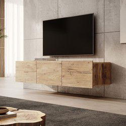 Meubella - TV-Meubel Calabas - Kastanje - 150 cm