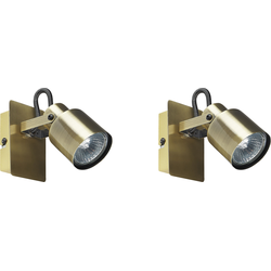 BONTE - Wandlamp set van 2 - Messing  - IJzer