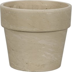 Terracotta Bloempot voor Binnen en Buiten - Graniet Creme - Ø 35 cm