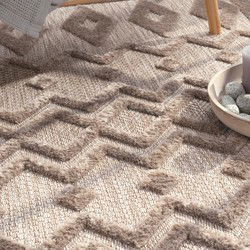 Binnen & Buitenkleed - Vloerkleed Livotta Amy - Beige - 80x150 cm