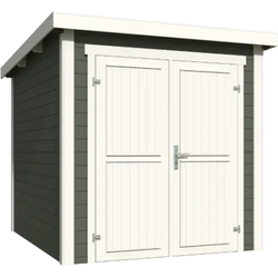 Blokhut Sara 200x250 Green Grey-Wit