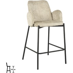 LABEL51 Barkruk Joni - Beige - Elegance - Zithoogte 65