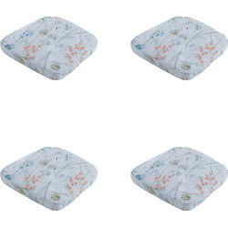 Madison -  Zitkussen Wicker Donna azure canvas eco+ - Ca. 48x48 cm - Set van 4