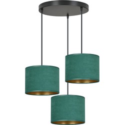 minimalistische hanglamp Amato Zwart 3-lichts  - Øcm