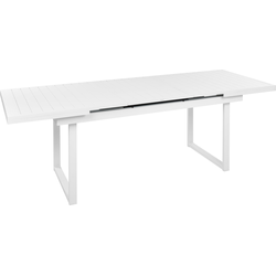 Beliani VALCANETTO - Verlengbare tafel-Wit-Aluminium