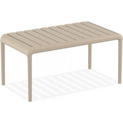 SIDONY XL salontafel 90x50x40 cm Taupe