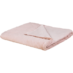 GELIK - Plaid - Roze - 180 x 200 cm - Polyester