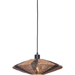 Hanglamp Iguazu - Jute/Zwart - Ø40x12cm