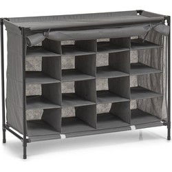 Zeller Mobiele opvouwbare schoenenkast - 84 x 35 x 66 cm - Schoenenrekken