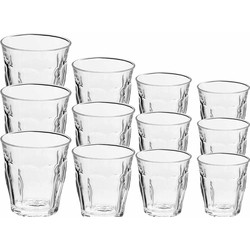 Drinkglazen/waterglazen transparant Picardie set 250/310 ml 24-delig - Drinkglazen