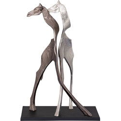 PTMD Skye Black Alu Statue Giraffe Shaped Small