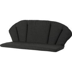 Madison - Elegance Bankkussen Rib black - Ca. 105x95 cm