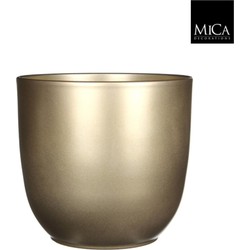 Tusca pot rond goud h20xd22,5 cm
