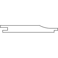 Overhangend rabat Midden-Europees grenen 1,8x14,5x360 cm Tuindeco
