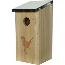 Vogelhuisje/nestkastje van vurenhout met formaat 12 x 13,5 x 26 cm - Vogelhuisjes