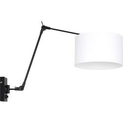 Wandlamp met verstelbare arm Steinhauer Prestige Chic Wit