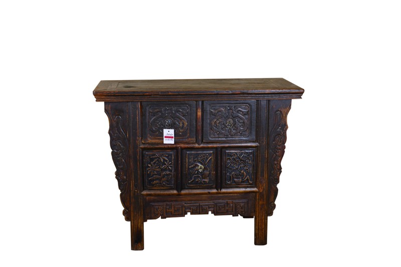 Fine Asianliving [PREORDER WEEK48] Antique Chinese Designed Small Cabinet Brown - 