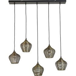 Hanglamp Alvaro - Antiek Brons - 100x20x122cm - 5L