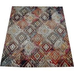 Binnen en Buitenkleed Artalli - Geruit Vintage - Multi - 200x280 cm
