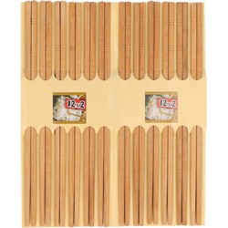 36x stuks luxe Sushi eetstokjes donker bamboe hout - Eetstokjes