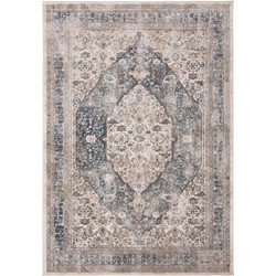 Safavieh Klassiek Indoor Geweven Vloerkleed, Oregon Collectie, ORE896, in Beige & Grijs, 122 X 183 cm