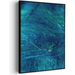 Muurwerken Akoestisch Schilderij - Blue Ice - Geluidsdempend Wandpaneel - Wanddecoratie - Geluidsisolatie - BASIC (AW 0.65) M (60X85)