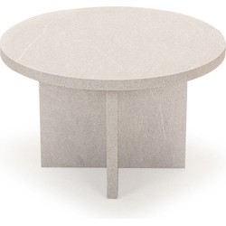 Ronde Salontafel Celine 40cm, kleur grijs natuursteen