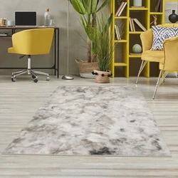 Cane Hoogpolig Beige vloerkleed - Fluffy Tie Dye Look - 160 X 230 CM