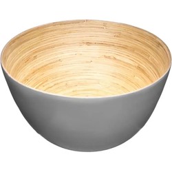 Secret de Gourmet - Slakommetjes/serveer schaaltjes - bamboe - D17 cm - Saladeschalen