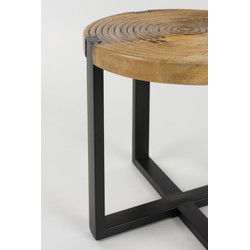 Housecraft Living Buz Bijzettafel Rond 40 cm Mangohout