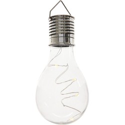 20x Buitenlamp/tuinlamp lampbolletje/peertje 14 cm transparant - Buitenverlichting