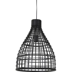 Light&living Hanglamp Ø40x51 cm PUERTO rotan zwart