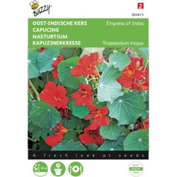 2 stuks - Tropaeolum majus nanum Empress Of India