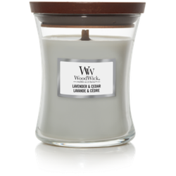 Woodwick WW Lavender & Cedar Medium Candle