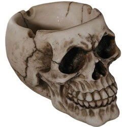 Schedel asbak - 12 cm - skelet decoratie - halloween / carnaval - Asbakken