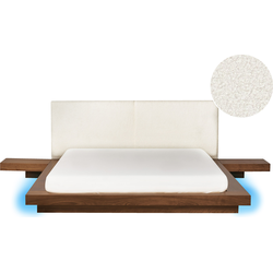 Beliani ZEN - Tweepersoonsbed-Bruin-MDF