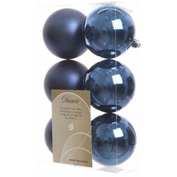 12-delige kerstballen set blauw - Kerstbal