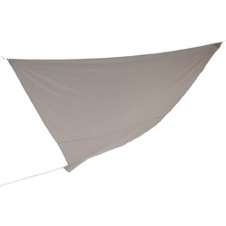 Schaduwdoek/zonnescherm driehoek grijs 3,6 x 3,6 x 3,6 meter - Schaduwdoeken