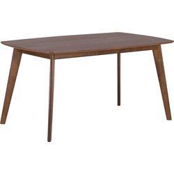 Beliani IRIS - Eettafel-Donkere houtkleur-MDF