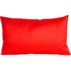 Anna's collection Buiten of tuin sier kussens - rood - 30 x 50 cm - binnen/buiten - Sierkussens
