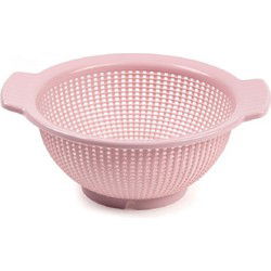 PlasticForte Vergiet - kunststof - zeep - D23 x H10 cm - roze - Vergieten