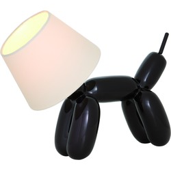 Sompex Doggy tafellamp E14 Zwart - Kunststof - Draaibaar - Voor binnen - Aan/uit schakelaar - op product - Adapter/ lichtnet