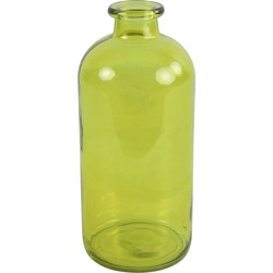 Fles Caria glas ro 11x11x25 cm geel